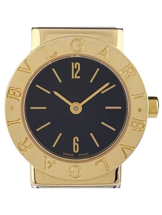 Bvlgari Tubogas Watch SS YG Quartz Black main image 4